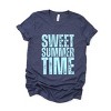 Simply Sage Market Sweet Summer Time Block Distressed Short Sleeve Tee - 2 of 4