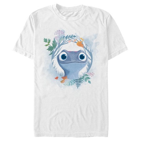 Frozen 2 Men S Bruni The Salamander Watercolor Portrait T Shirt