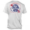 Adult Pabst Blue Ribbon Beer Front and Back Print Pocket T-Shirt - 2 of 4