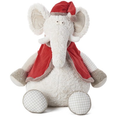 Mina Victory Holiday Elephant Ivory 22" x 26" Stuffed Animal