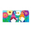 Evergreen 4-Season Sassafras Mats, Set of 6, Whimsical, Includes 5 inserts and 1 frame Sassafras Indoor Outdoor Switch Doormat 1'10"x22" - 4 of 4