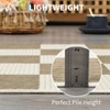 Area Rug, Modern Checkered Rug for Living Room, Non Slip Washable Rugs for Bedroom, Distressed Indoor Carpet, Low Pile Area Rug - 4 of 4