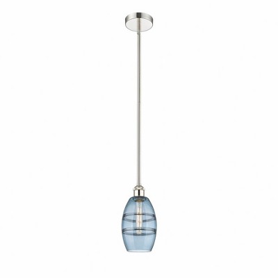 Vaz - 1 Light Stem Hung Mini Pendant In Industrial Style-7.63 Inches Tall and 5.88 Inches Wide