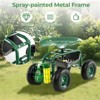 Tangkula Rolling Garden Cart Wagon Scooter w/ 360° Swivel Seat & Storage Tray & Basket - 4 of 4