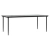 vidaXL Dining Table Black Powder-coated steel Large Durable - 2 of 4