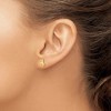Black Bow Jewelry Kids Small Polished Puppy Earrings in 14k Yellow Gold - 3 of 4