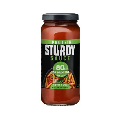 Sturdy Sauce High Protein Sweet Basil Pasta Sauce - 17oz