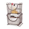 Spectrum Diversified Ashley Large Stacking Basket Black: Metal Storage with Built-In Handles, Universal Utility Organization - 3 of 4