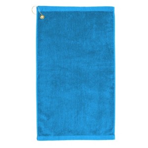 TowelSoft Premium 100% Cotton Terry Velour Golf Towel with Corner Hook & Grommet Placement 16 inch x 26 inch - 1 of 4