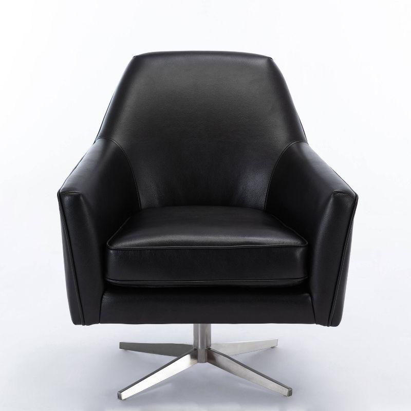 Comfort Pointe Phoenix Leather Gel Swivel Arm Chair, 3 of 11