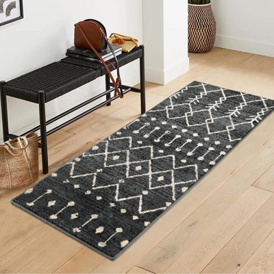 Entryway Clearance Stain Resistant Carpet Plush Non Slip Bedroom Kitchen Hallway Runner Rug High Traffic Non-Shedding Carpet
