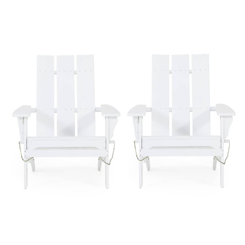 2pk Zuma Outdoor Acacia Wood Foldable Adirondack Chairs - Christopher Knight Home
, 1 of 11