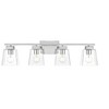 Elegant Lighting Merrick 4 light Chrome and Clear Bath Sconce - 2 of 4