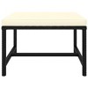 Sectional Footrest with Cushion Black Poly Rattan vidaXL - 2 of 4
