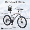 Gulches 26-Inch Dual Suspension Bicycles - 21-Speed Gray Mountain Bike for Men and Women - 4 of 4