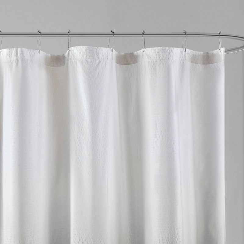 Maris Ombre Printed Seersucker Shower Curtain, 3 of 5