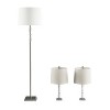 Crystal Column Style Base Lamp-Set Of 3 - 2 of 4