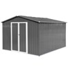 NicBex 10ft�12ft Outdoor Storage Sheds Metal Garden Sheds for Garden Tools, Bikes, Durable and Weather-Resistant - 2 of 4