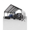 Metal Carport, Reinforced Frame and Steel Roof for All-Weather Use, Permanent Shelter for Bass Boats, Full-Sized Pickup Trucks, and Tractors - 2 of 4