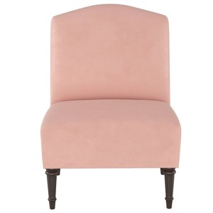 Camel Back Chair Velvet Blush - Simply Shabby Chic