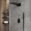 CASAINC 1-Spray Patterns with 2.5 GPM 22 Inches Wall Mount Dual Shower Heads in Spot Resist (Valve Included) - 4 of 4