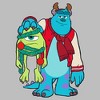 Girls Monsters Inc Christmas Friends Sully and Mike T Shirt - 2 of 4