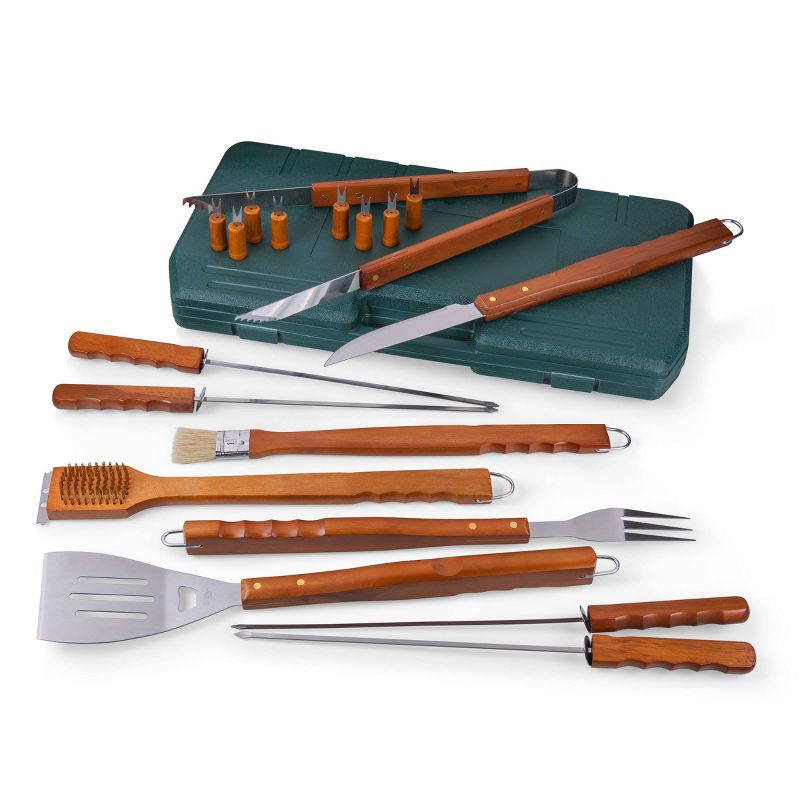 Picnic Time 18pc BBQ Grill Set - Green, 3 of 6