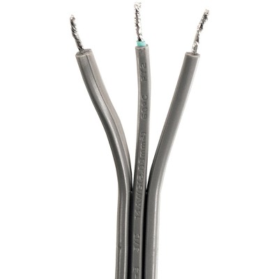 Certified 15-Amp Gray Appliance Power Cord with Right-Angle Plug, 5 Feet