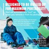 Sunlite Sports 45” Foldable Snow Sled for Kids & Adults, Reinforced Toboggan with Sturdy Stitching & Ergonomic Handles, Lightweight & Portable - 2 of 4