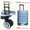 Sapphtopaz 3pcs Hardshell Luggage Sets ABS+PC Suitcase Durable Luggage Carry On Suitcase Suitcases with Wheels, Spinner Wheels (20" 24" 28") - 3 of 4