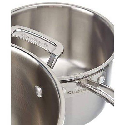 Stainless Steel 7-Piece Cookware Set with Tri-Ply Construction