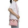 Demon Slayer Nezuko Metal Badge Women's Pink Crossbody Handbag - 4 of 4