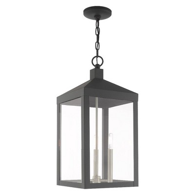 Livex Lighting Nyack 3 - Light Post Light in  Scandinavian Gray