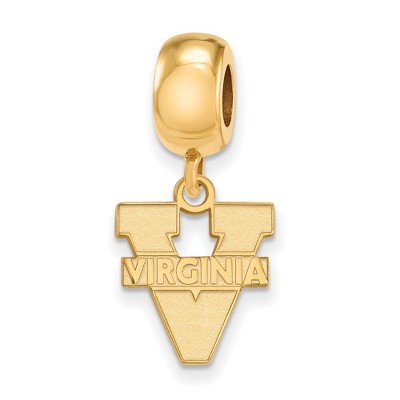 Black Bow Jewelry 14k Yellow Gold Plated Sterling Silver Virginia Wahoos NCAA Bead Charm