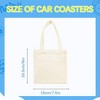 20 Pcs 8X7.5 Inch Sublimation mini tote bags,Blank Canvas Tote Ba - 2 of 4