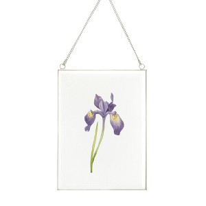 Personalization Mall Birth Month Flower Hanging Glass Wall Decor - 1 of 1