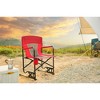 XINGHANZHENXUAN Patio Accent Chairs, Folding Chair with Drink Holder, High Backrest, Armrests for Patio, Beach, Hiking - 2 of 4