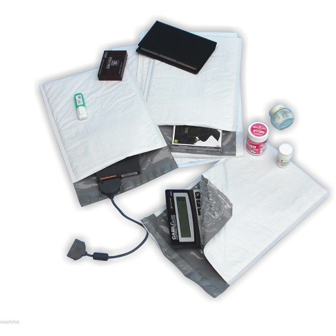 supplyhut 100 #DVD 7.25"x9.75" Poly Bubble Padded Envelope Mailers Shipping Case - image 1 of 4