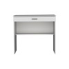 INFURNIC Desks Compact Writing Desk with Storage Drawer and Lower Shelf Easy to Assemble for Organized Workspace, White, 19.6"*31.5"*29" - 3 of 4