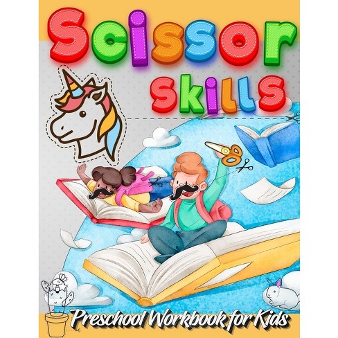 Valentine's Day Scissor Skills Activity Book For Kids: Coloring and Cutting Practice for Ages 3-5 [Book]