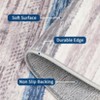 Modern Runner Rug Washable Striped Accent Carpet Non-Slip, Stain-Resistant Entry Rugs Low Pile Hallway Rug - 2 of 4