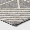 Geo Dimensional Tapestry Rectangular Woven Outdoor Area Rug Gray - Threshold™ - 3 of 4