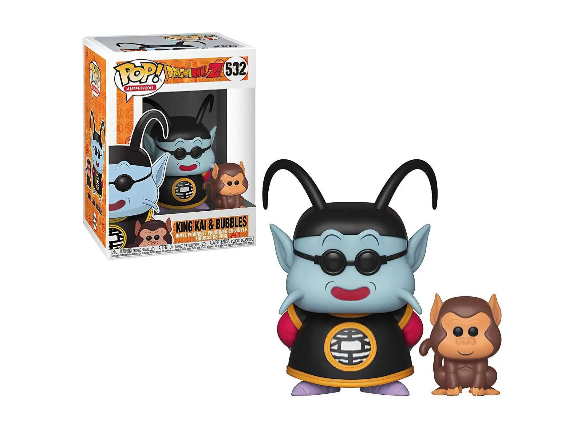 Funko Pop! Dragon Ball Z: King Kai & Bubbles #531