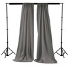 Slickblue Pack of 2 Polyester Backdrop Drapes – 96"H x 58"W, Rod Pocket, Semi Sheer, Serged Edges, 41 Colors Options - 2 of 3