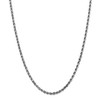 Black Bow Jewelry 3.5mm 14k White Gold Diamond Cut Solid Rope Chain Necklace - 3 of 4