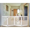 Dynamic Accents Highlander Series Solid Wood Pet Gates are Handcrafted by Amish Craftsman - 32 High - 4 Panel - White - 2 of 2