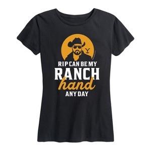 Women's - Yellowstone - RIP Can Be My Ranch Hand Any Day Short Sleeve Graphic T-Shirt - 1 of 4