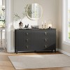 Dresser for Bedroom with 6 Drawers, 54" Extra Wide Modern Chest of Drawers with Metal Handle, Dresser TV Stand, Wood Drawer Organizer - 3 of 4