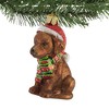 Old World Christmas 3.75 In Holiday Chocolate Lab Puppy Christmas Dog Ornament Tree Ornaments - 2 of 3