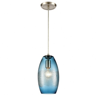 Elk Home Ebbtide 1 - Light Pendant in  Satin Nickel